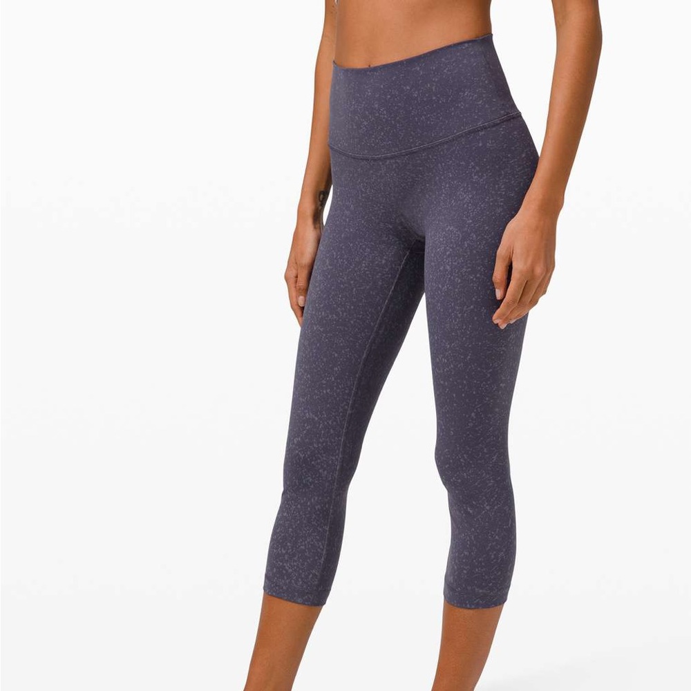 Lululemon Wunder Under High Rise 21” Indigo Spray Cadet Blue
